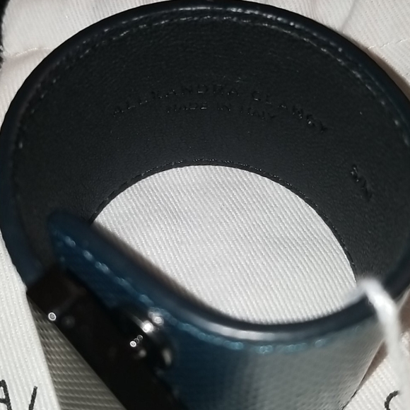 S/M ALEXANDRA CLANCY LEATHER AUSTIN CUFF BRACELET - Picture 2 of 5